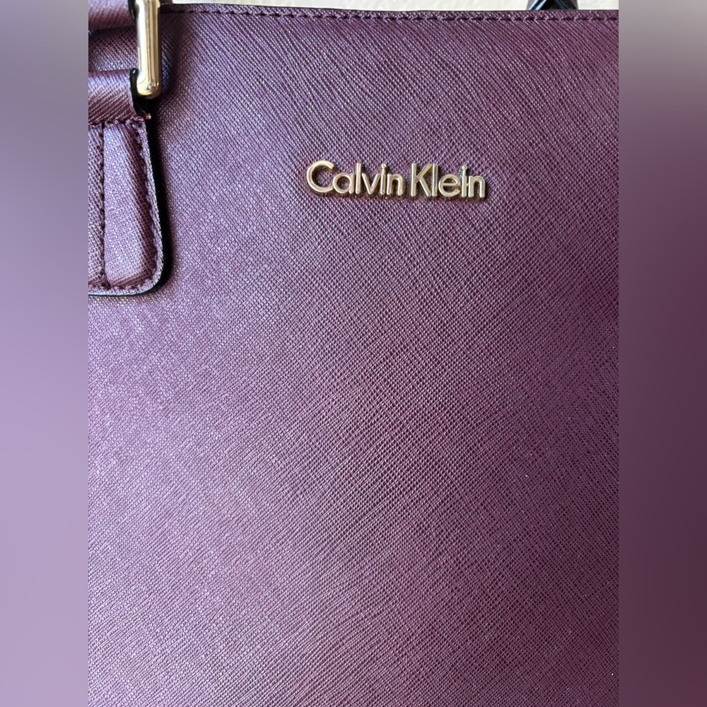 Calvin Klein Rich Plum Shoulder Bag - Picture 2 of 6